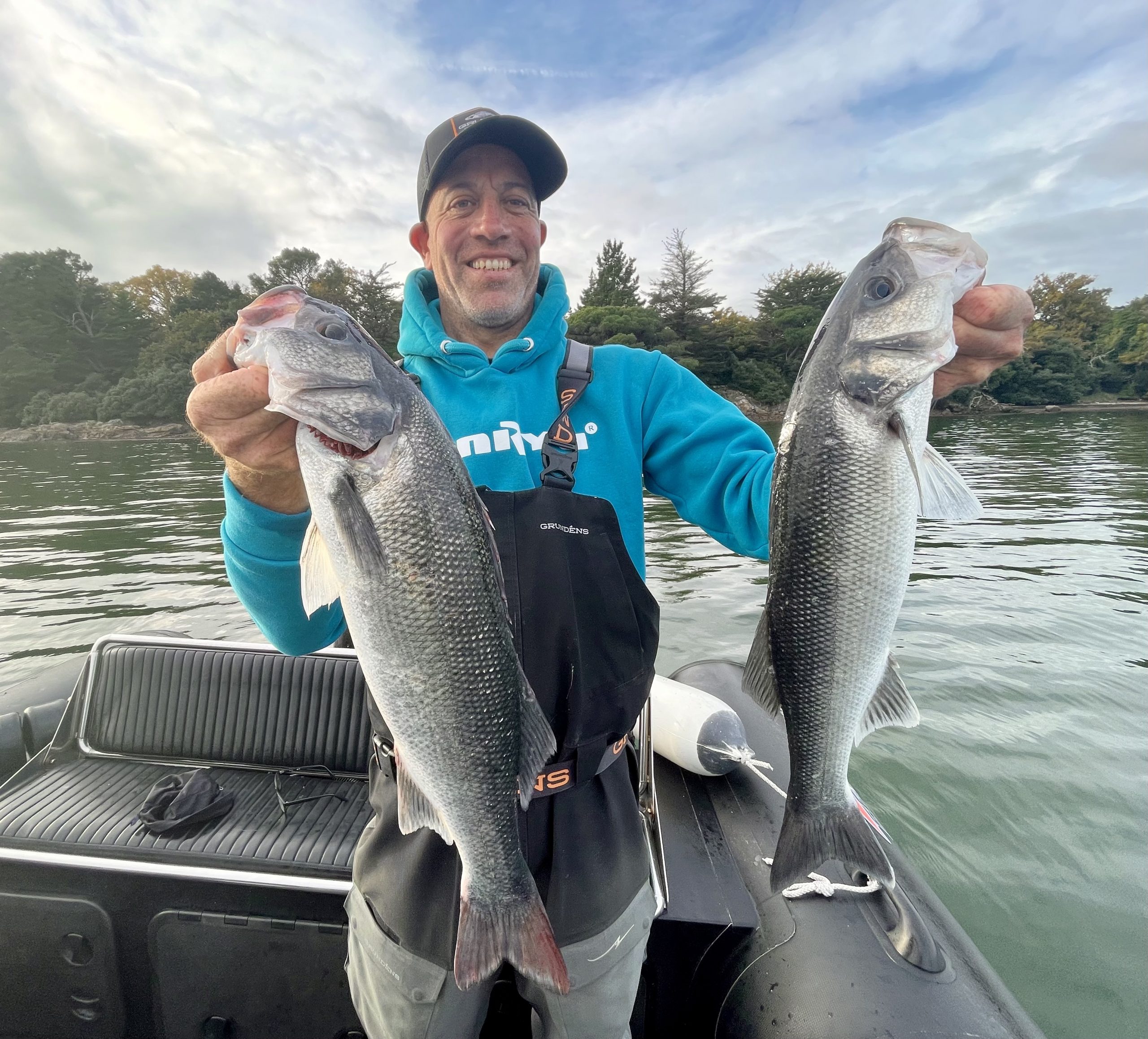 Bars pêchés au leurre souple dans le Golfe du Morbihan